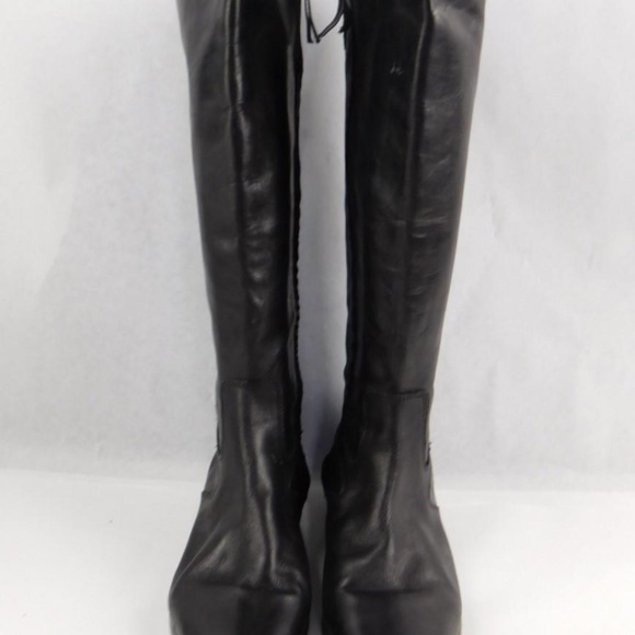 Ralph Lauren Tall Black Flat Boots Women Size 10 - Picture 2 of 11